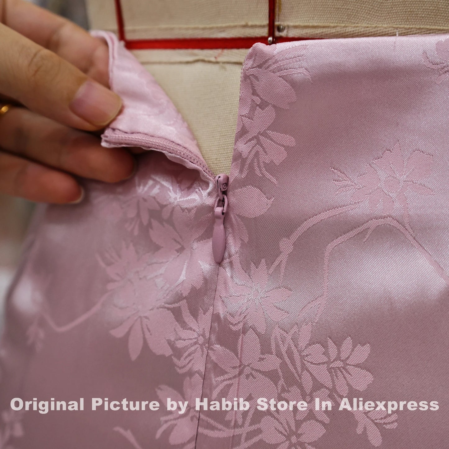Pink Satin Skirts For Woman Floral PRINT Skort Office Lady Casual Simple A Line Straight Pencil Long Midi Skirt Female Like Silk