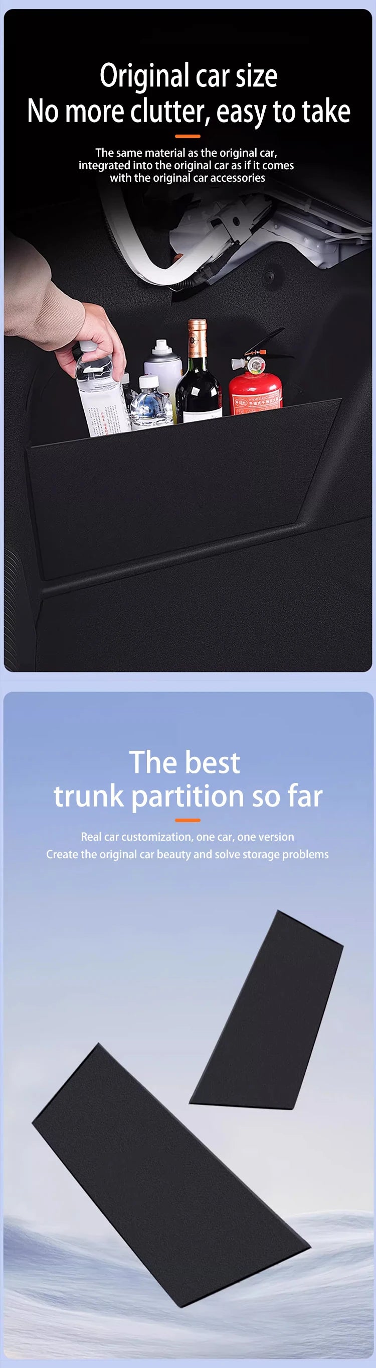 Car Accessories For Changan Deepal S07 S7 2023 2024 2025 Trunk Storage Partition Multifunction Storage Auto Interior Parts Tools
