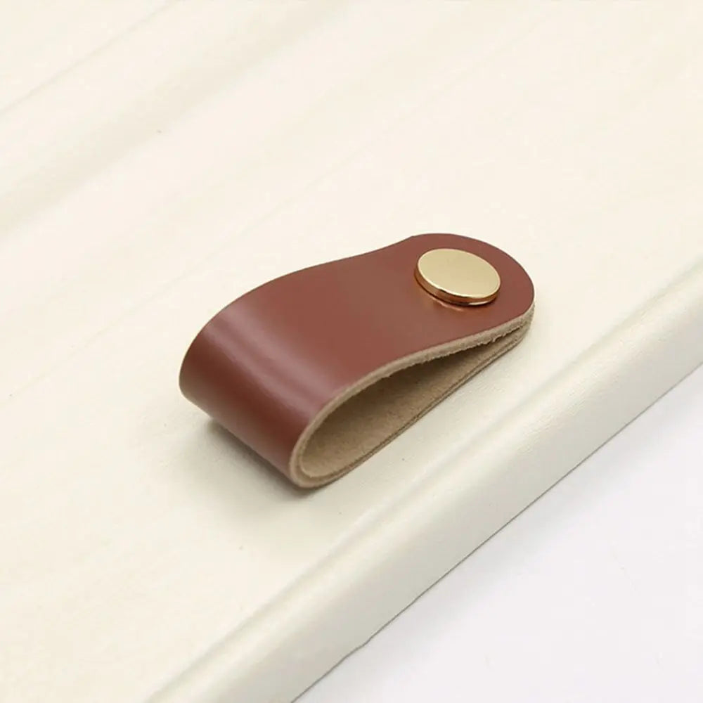 Furniture Modern Style Kitchen Wardrobe Cabinet Environmentally Soft Door Pulls Furniture Knobs Drawer Handle Leather Handle