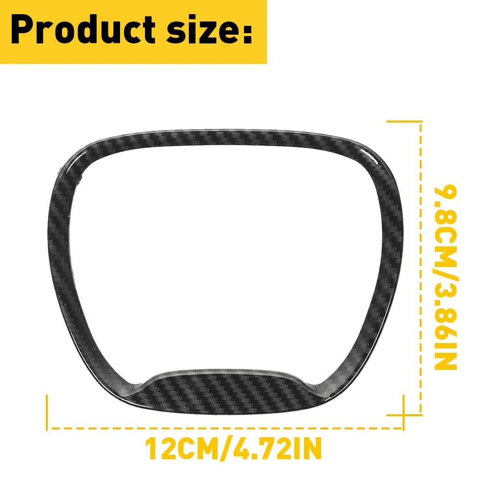 For Dodge Charger Challenger Durango 2015 2016 2017 2018 2019 2021 2022 Accessories Car Steering Wheel Frame Trim Cover