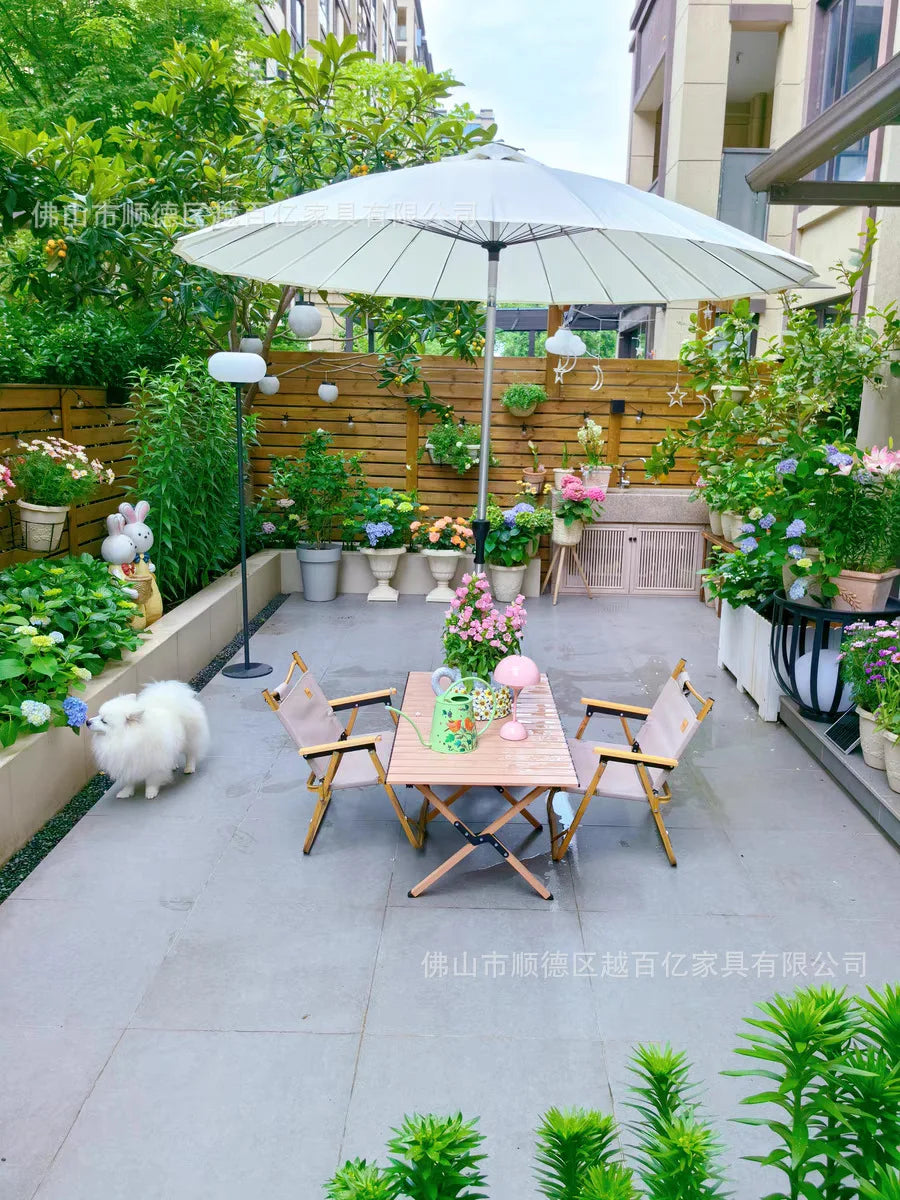 Cross-border outdoor mid-column outdoor sun camping courtyard leisure B & B garden
