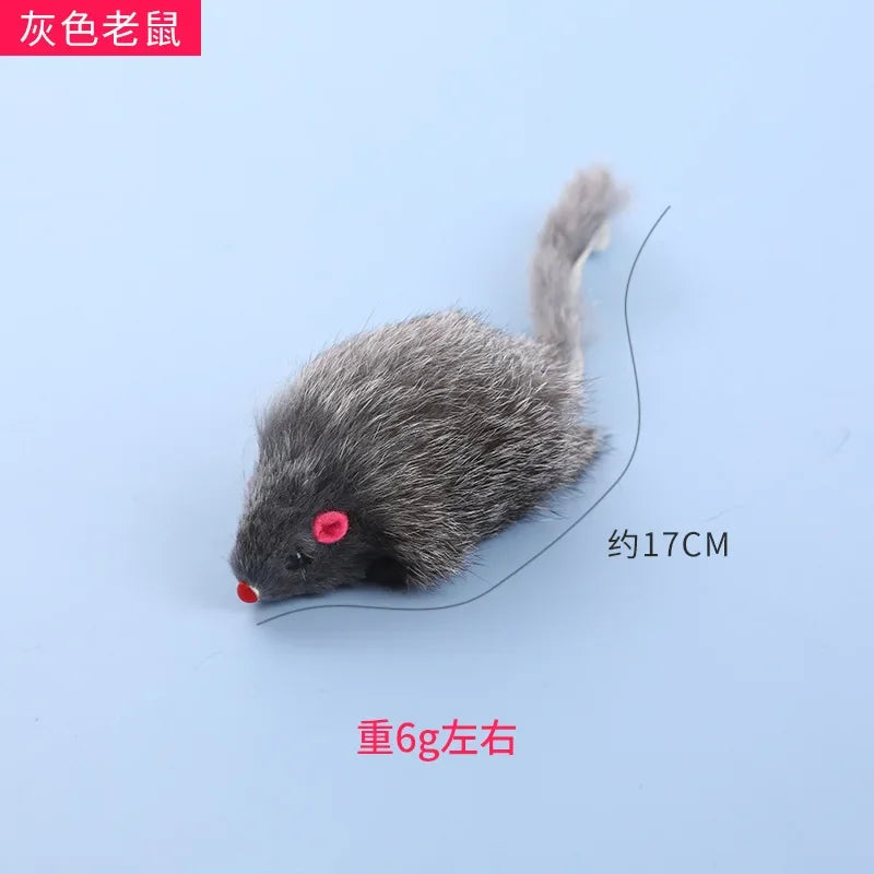 Cat Toy Mouse Contains Rattonite Bite Resistant Pet Supplies Interactive Cat Toy Plush Mouse Juguetes Para Gatos Rascador Gato