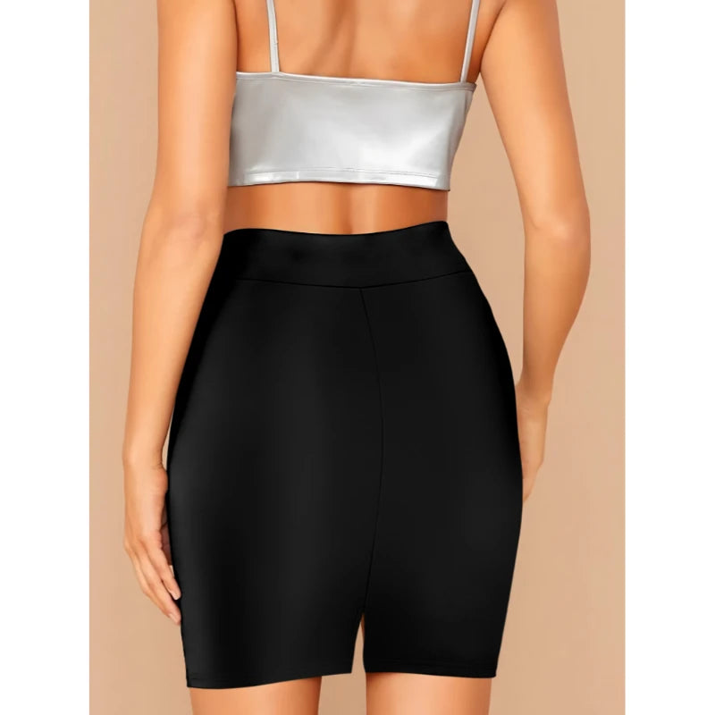 Summer Women's Skirts Crisp And Simple Women's Knee-Length Skirts For Commuting And Party Wear