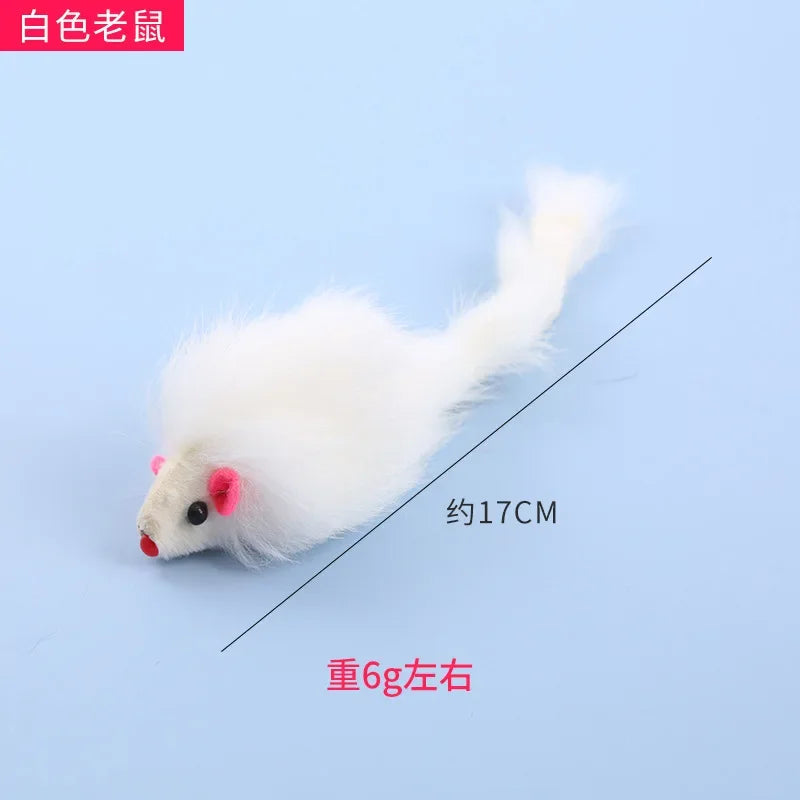 Cat Toy Mouse Contains Rattonite Bite Resistant Pet Supplies Interactive Cat Toy Plush Mouse Juguetes Para Gatos Rascador Gato