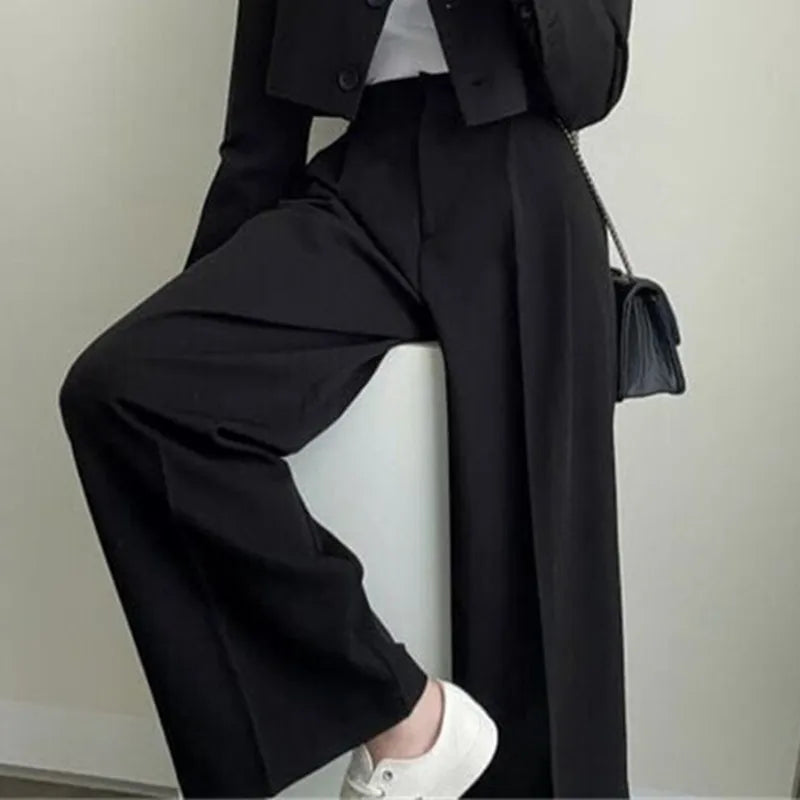 New Spring and Autumn Casual British Style Suit Women's Fashion Pants Suit