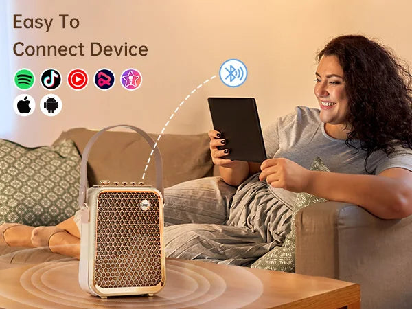 Divoom SongBird-HQ Portable Bluetooth Speaker Home Home Ktv Sound Set Home Karaoke Speakers Microphone Karaoke Microphone