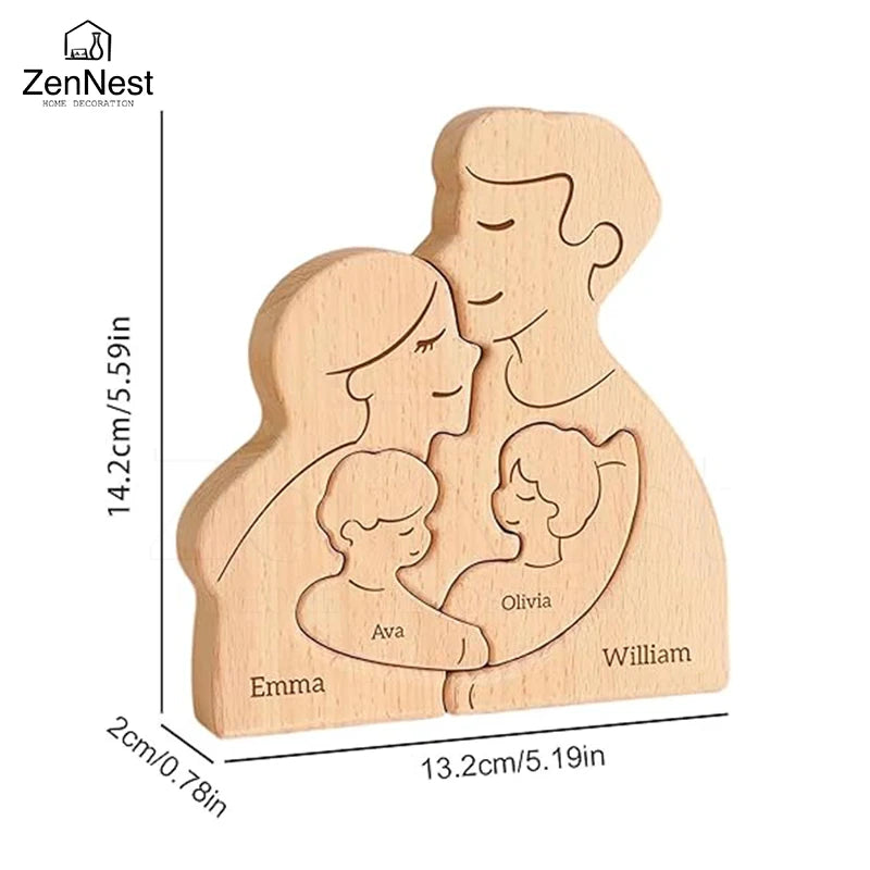 Personalized Home Puzzles, Custom Wooden Home Decorations, Warm Home Decorations, Mother's Day Father's Day Warm Gifts