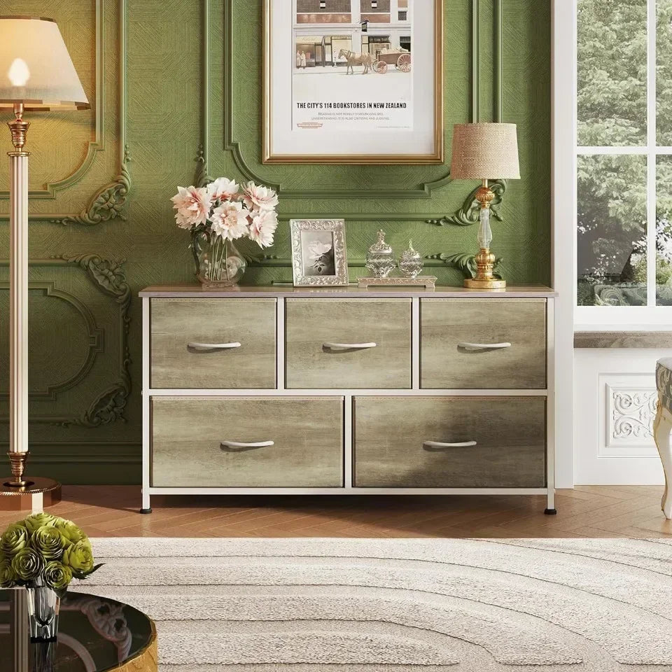 Fabric Drawer Storage Cabinet Simple Children's Toy Cabinet Drawer Style Fabric Storage Cabinet Bedroom Iron Five Dou Cabinet