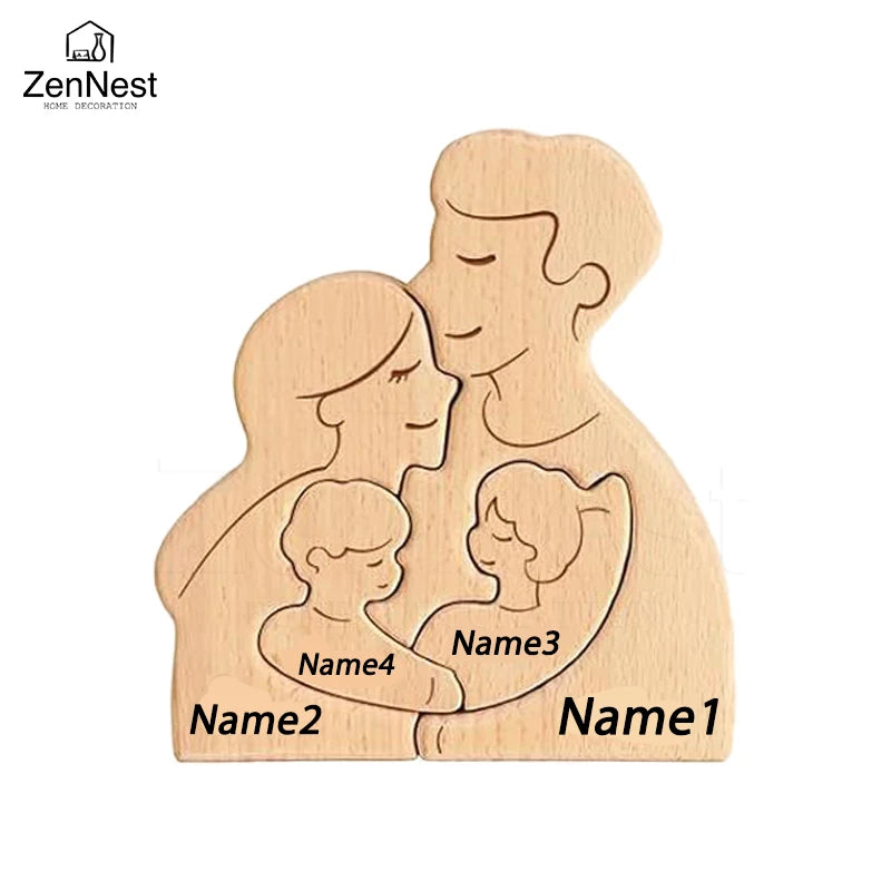 Personalized Home Puzzles, Custom Wooden Home Decorations, Warm Home Decorations, Mother's Day Father's Day Warm Gifts