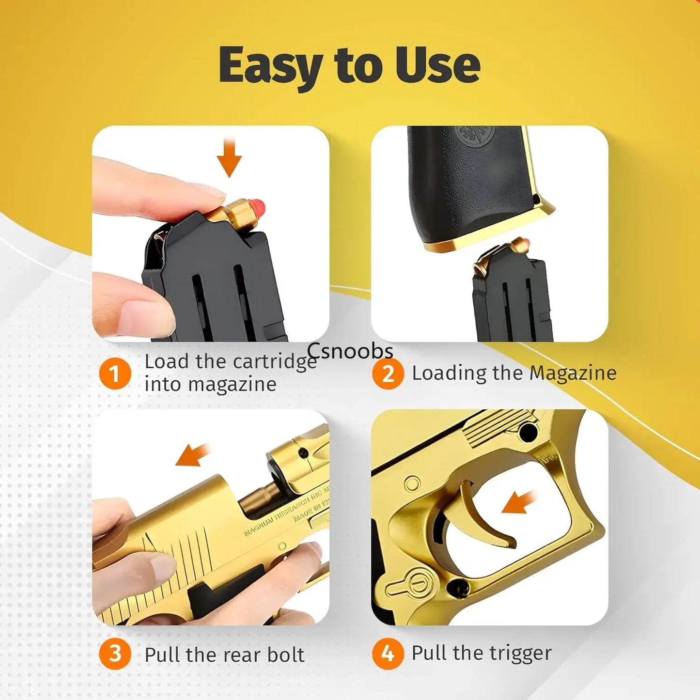 Educational Toy Gun Shell Ejecting Toy Foam Soft Bullet Blaster for Kids Boys Adults Airsoft Pistol Children Birthday Gift