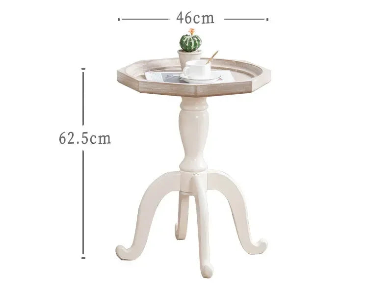 Farmhouse end Table, Cocktail Table Set, Modern Circle Hand-Crafted Natural Wood Finsh Small Side and End Table Sets,Natural
