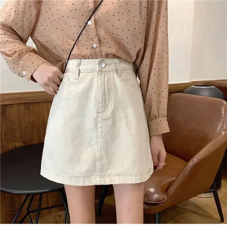 Summer Denim Short Skirt for Women High Wiast Sexy Tight Bag Hip Skirts Lady Slim Fit Y2K Female Short Jeans Skirts DURIKIES