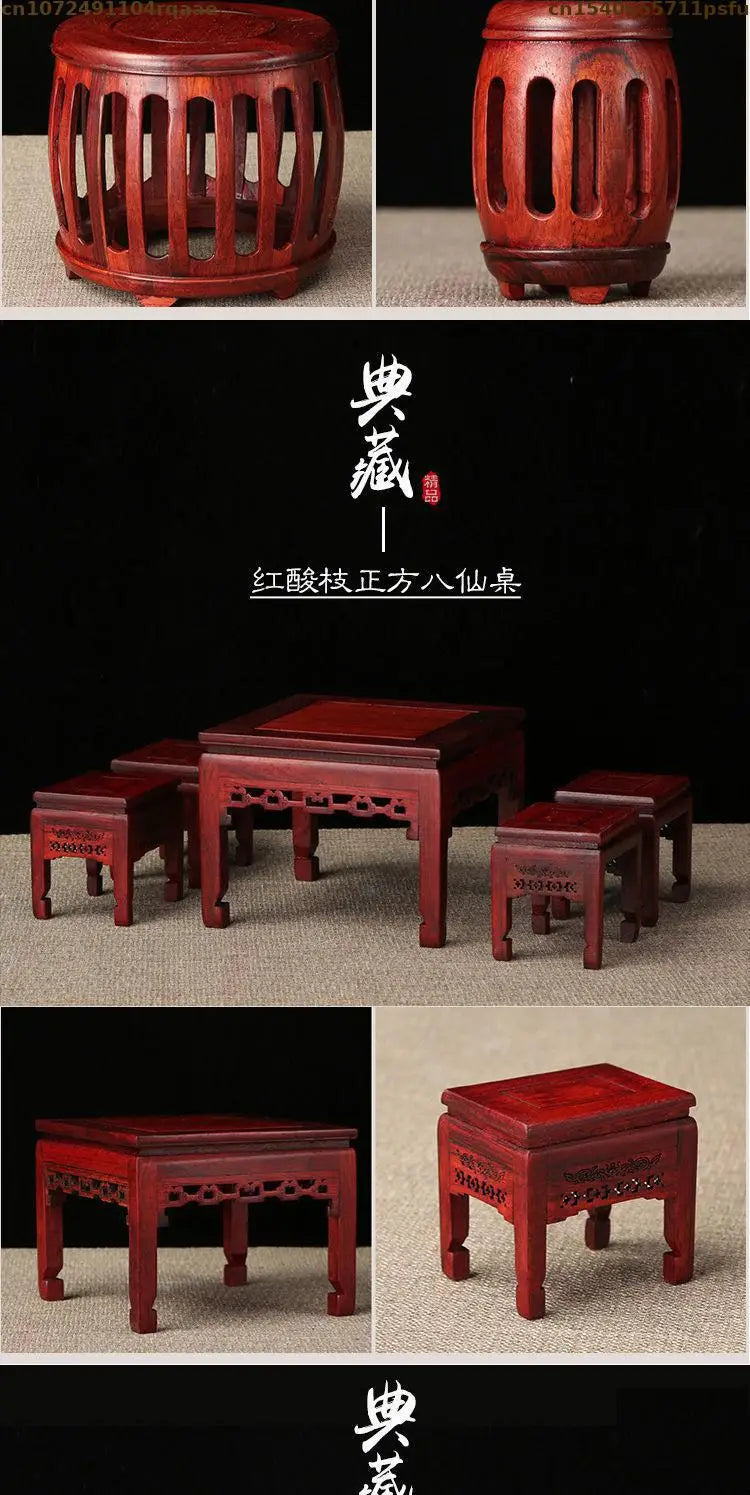 Miniature Antique Furniture Mini Table Models Chinese Handicrafts Doll Houses TV Movie Photographed Scene Retro Furniture Props