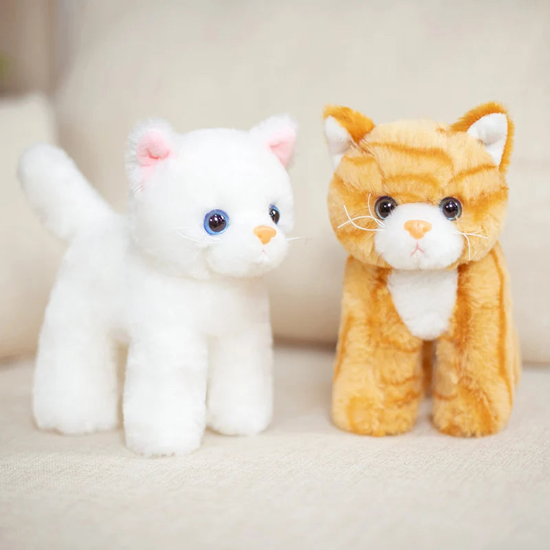 Smiling, Fun, Cute Kitten Makes You Happy Plush Toys 8-inch Cat Plush Toys