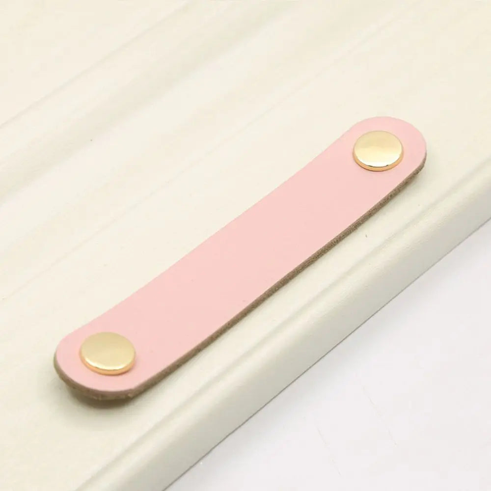 Furniture Modern Style Kitchen Wardrobe Cabinet Environmentally Soft Door Pulls Furniture Knobs Drawer Handle Leather Handle