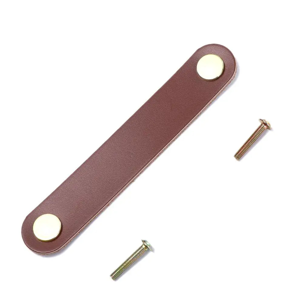 Furniture Modern Style Kitchen Wardrobe Cabinet Environmentally Soft Door Pulls Furniture Knobs Drawer Handle Leather Handle
