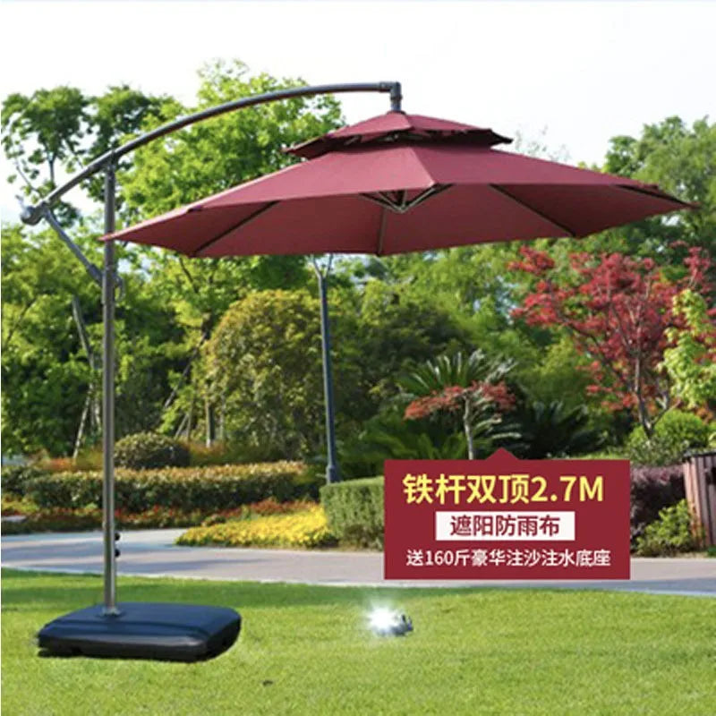 Outdoor villa courtyard garden balcony sunshade banana outdoor terrace side rainproof parasol wholesa