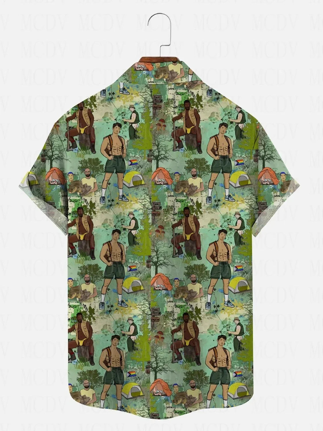Bear Pride Flag Printed Shirt Hawaiian Shirts Summer Women For Men Tops