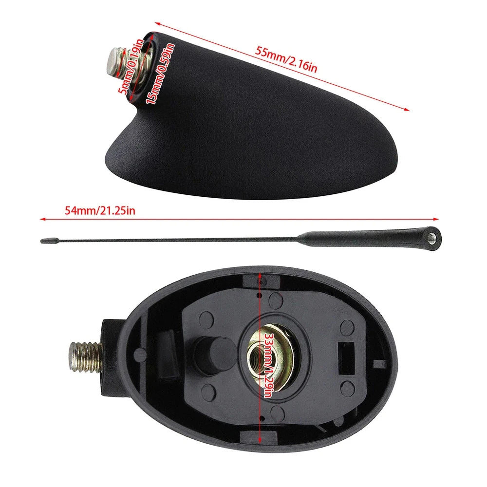 Car AM/FM Roof Antenna + Base Set Fit For Ford Focus Fiesta Mondeo Transit Ka Transit Puman Car Accessories