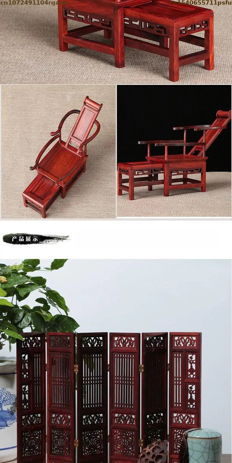 Miniature Antique Furniture Mini Table Models Chinese Handicrafts Doll Houses TV Movie Photographed Scene Retro Furniture Props