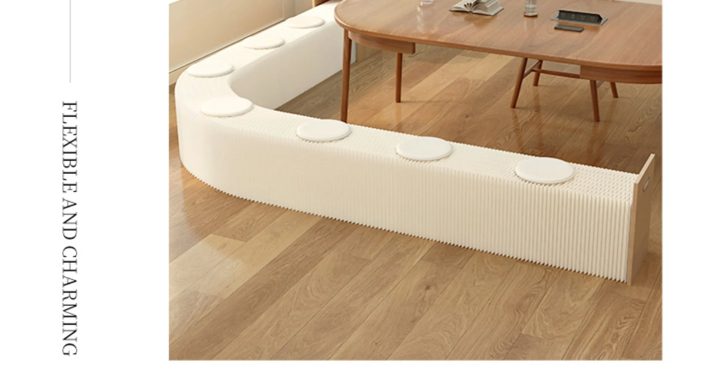 Foldable Screen partition apartment coffee table bench lazy sofa hair stool corrugated low stool organ paper bench furniture