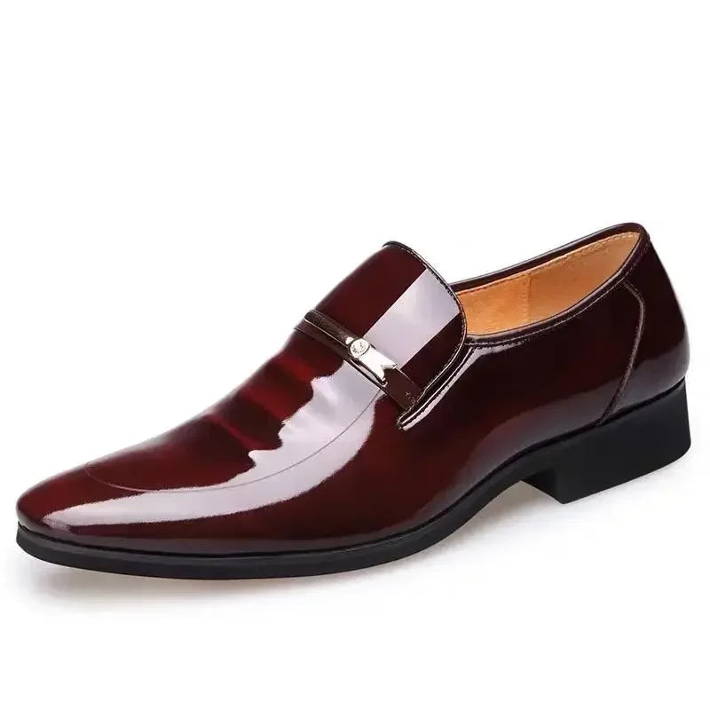 Dress Shoes Man Spring Autumn Official Casual Business Legitimate Leather Elegant Social Shoe for Men and Classic Gentleman 39