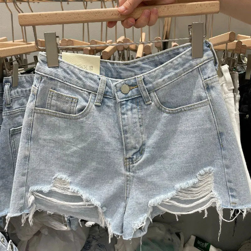 Korean A-Line Summer Denim Shorts