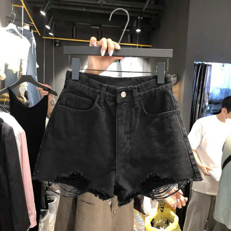 Korean A-Line Summer Denim Shorts