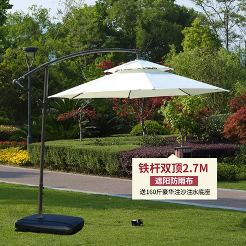 Outdoor villa courtyard garden balcony sunshade banana outdoor terrace side rainproof parasol wholesa