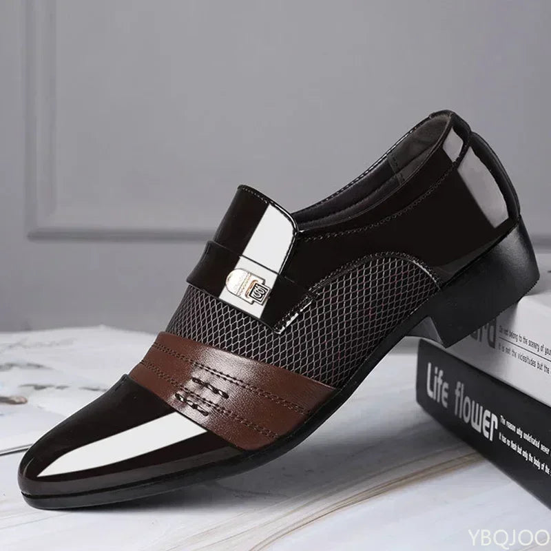 Men's Slip on Dress Shoes for Men Oxfords Fashion Business Dress male Shoes Classic Leather Men's Suits 2025