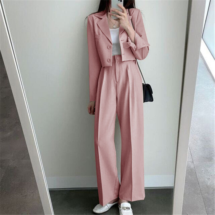 New Spring and Autumn Casual British Style Suit Women's Fashion Pants Suit