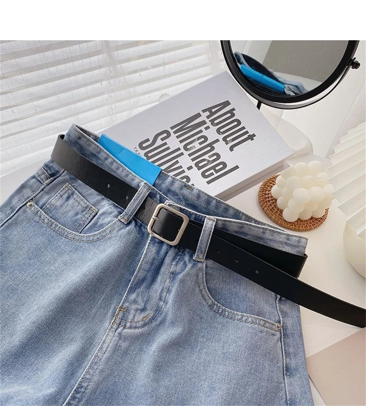 Women High Waist Denim Shorts Sexy Girl Spring Summer New In Short Jeans Wide Leg A Line Y2K Hot Pants Cowboy Casual Streetwear