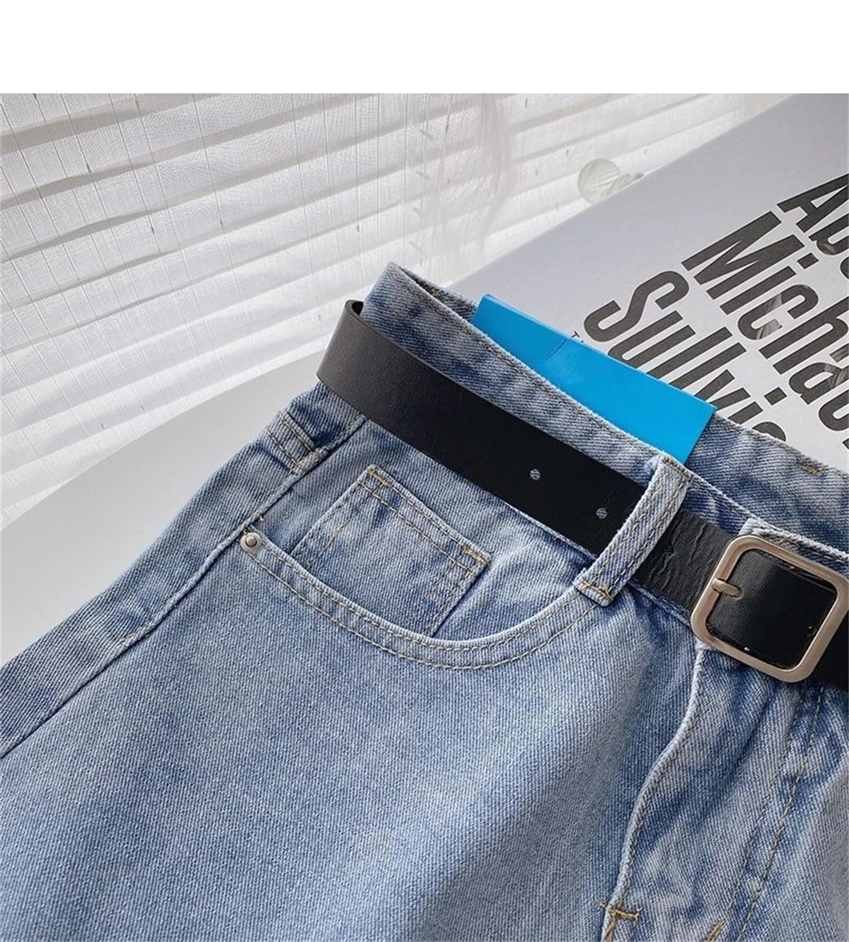 Women High Waist Denim Shorts Sexy Girl Spring Summer New In Short Jeans Wide Leg A Line Y2K Hot Pants Cowboy Casual Streetwear