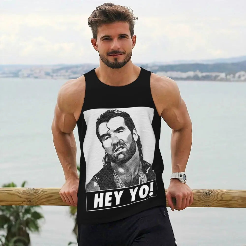 Men's Rip Razor Ramon Hey Yo Tank Top Fitness Sports Sleeveless Tops Summer Wrestling Legend Vest 3D Quick Drying Tops