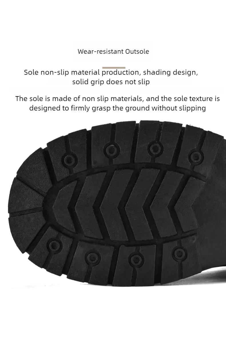Men's high top boots four season outdoor work shoes anti slip and comfortable yellow boots fashion British casual leather boots