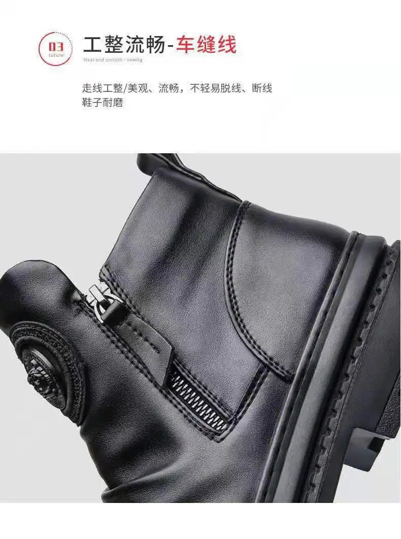 Chelsea Boots for Men Business Office Formal Dress Shoes Men Casual High-top Ankle Boots Men Platform Boots