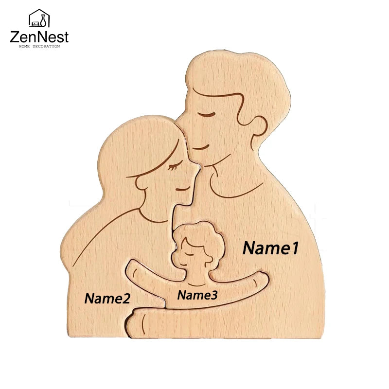 Personalized Home Puzzles, Custom Wooden Home Decorations, Warm Home Decorations, Mother's Day Father's Day Warm Gifts