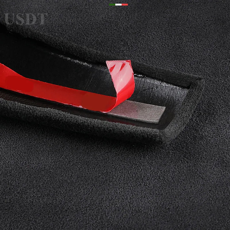for Changan CS55 PLUS CS55Plus 2022 2023 2024 Interior Accessories Leather Car Gear Shift Knob Cover Suede Cap Protective Mat