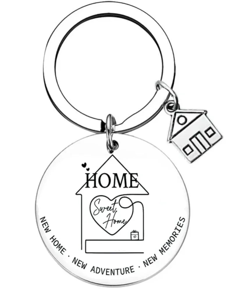 New Home Housewarming Gifts keyrings keychains House Warming Gifts New Home First Home key chains