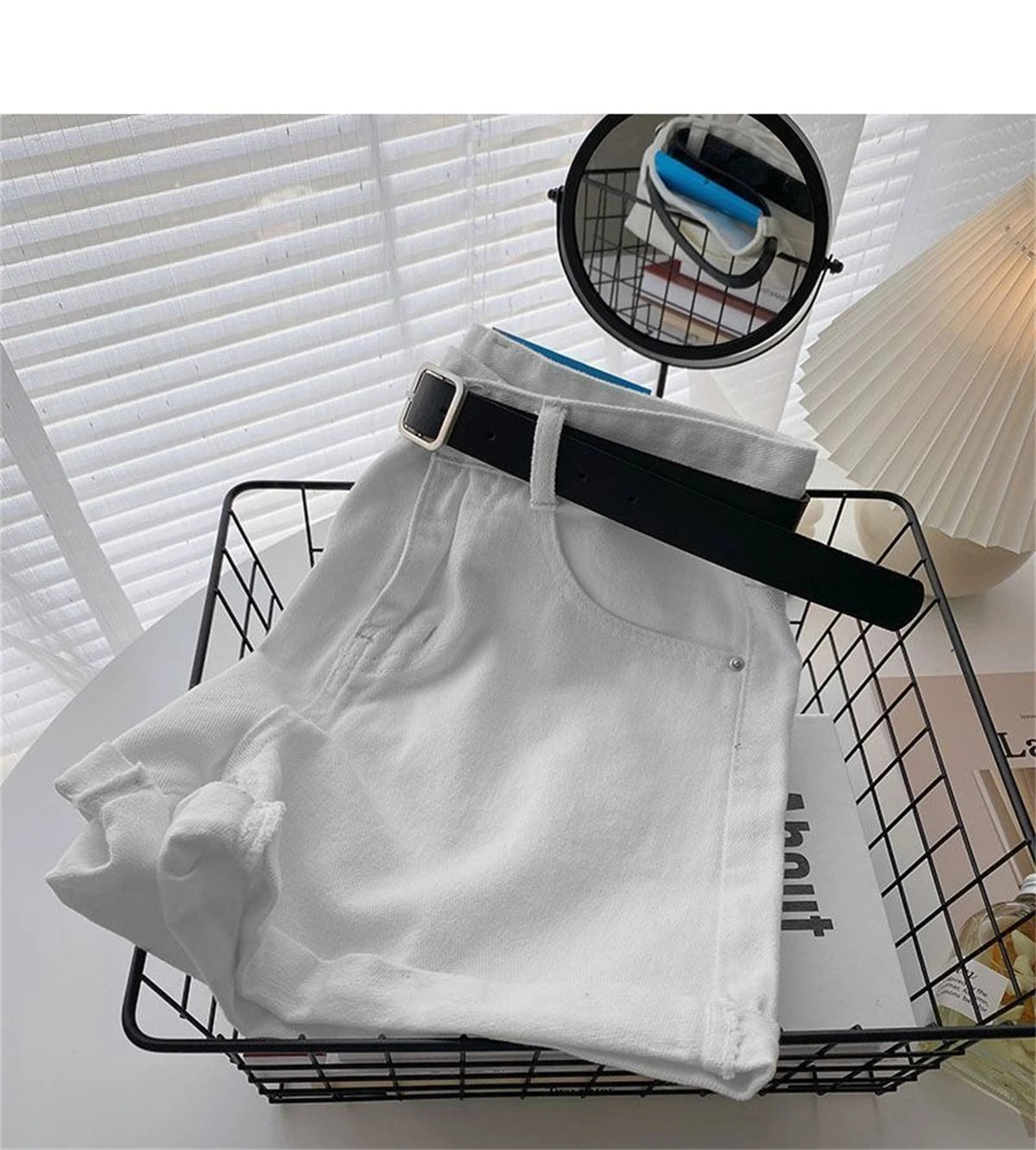 Women High Waist Denim Shorts Sexy Girl Spring Summer New In Short Jeans Wide Leg A Line Y2K Hot Pants Cowboy Casual Streetwear