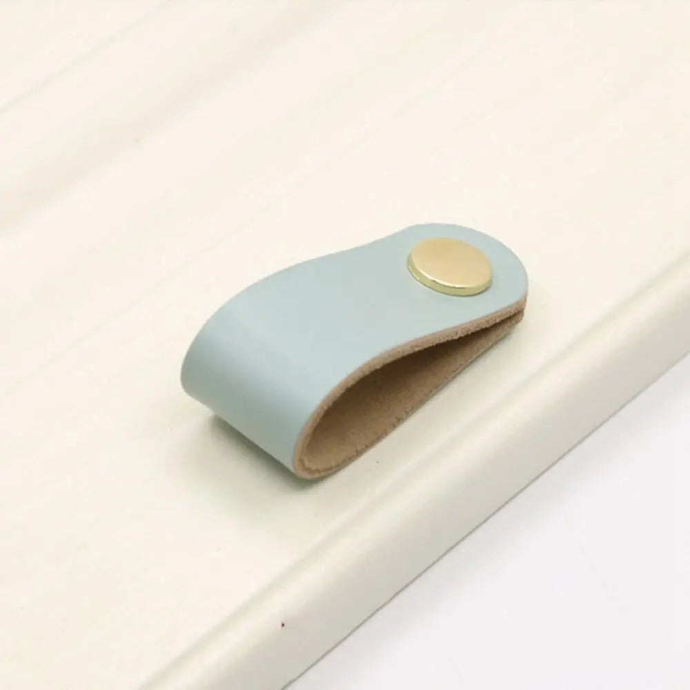 Furniture Modern Style Kitchen Wardrobe Cabinet Environmentally Soft Door Pulls Furniture Knobs Drawer Handle Leather Handle