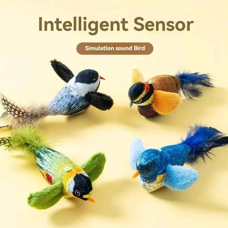 Cat Toys For Indoor Cats Interactive Cat Toy Realistic Bird Sound Cat Toy Plush Cat Toy Catnip Cat Toy for Cats Kitten Toy