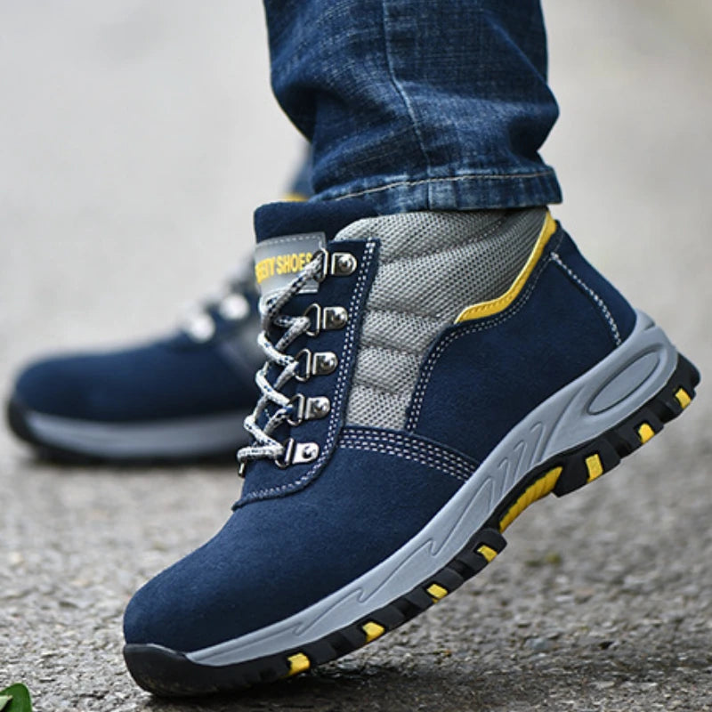 High Quality Men Safety Boots Work Boots Steel Toe Shoes Puncture-Proof Male Boot Winter Boots Warm Safety Botines for Men Botas