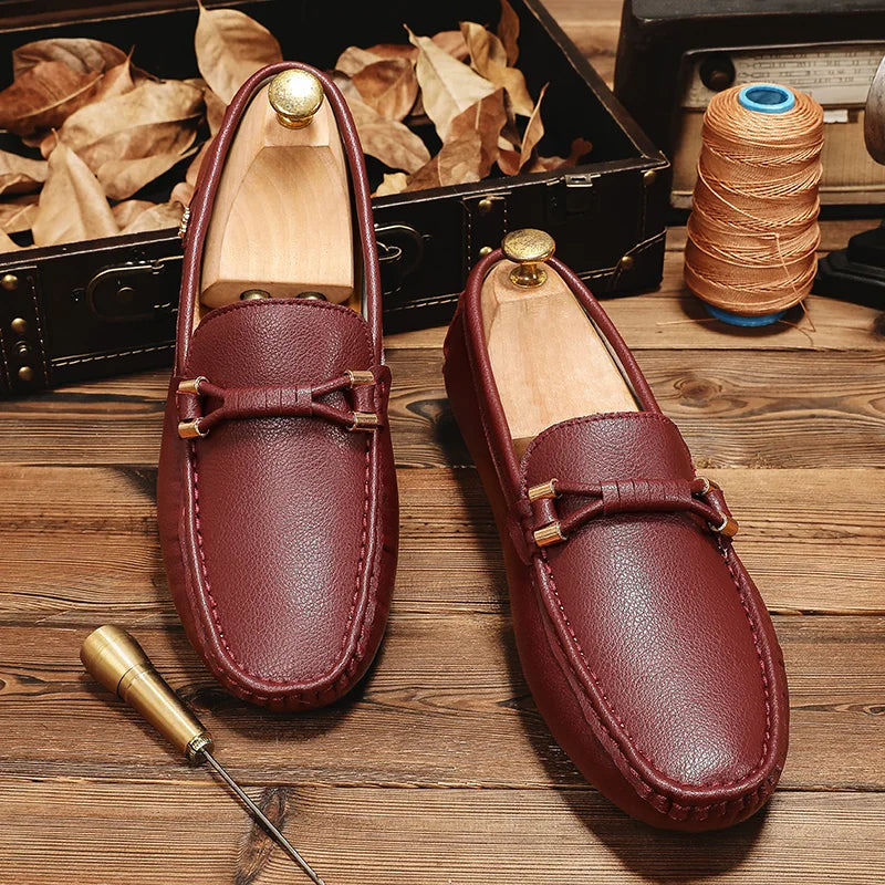 Mens Dress Shoes Men's Formal Leather Shoes for Men Elegant Casual Business Social Male Shoe Wedding Party Shoes Driving Shoe