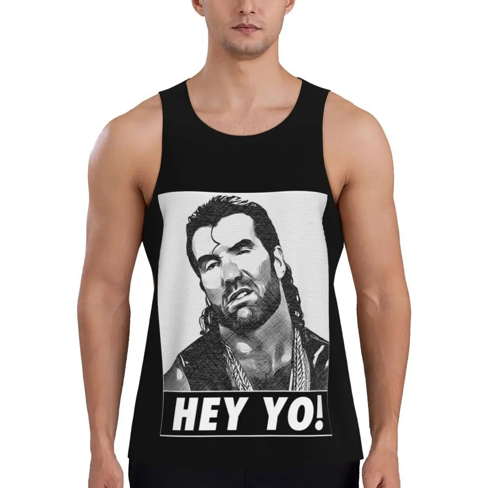Men's Rip Razor Ramon Hey Yo Tank Top Fitness Sports Sleeveless Tops Summer Wrestling Legend Vest 3D Quick Drying Tops