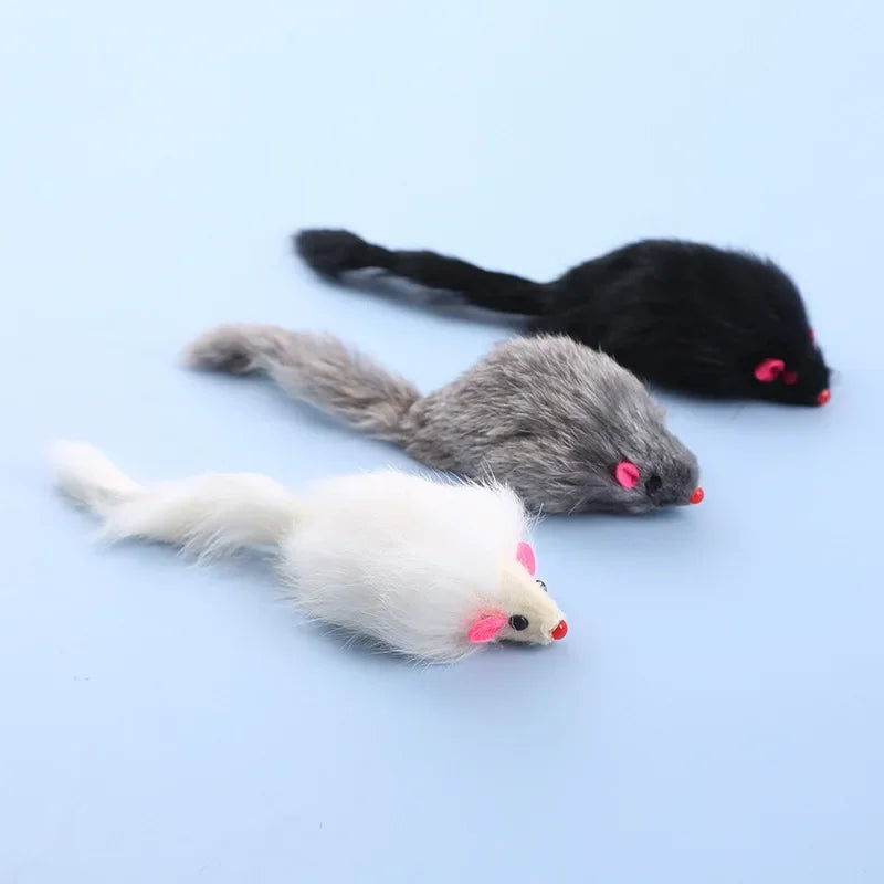 Cat Toy Mouse Contains Rattonite Bite Resistant Pet Supplies Interactive Cat Toy Plush Mouse Juguetes Para Gatos Rascador Gato