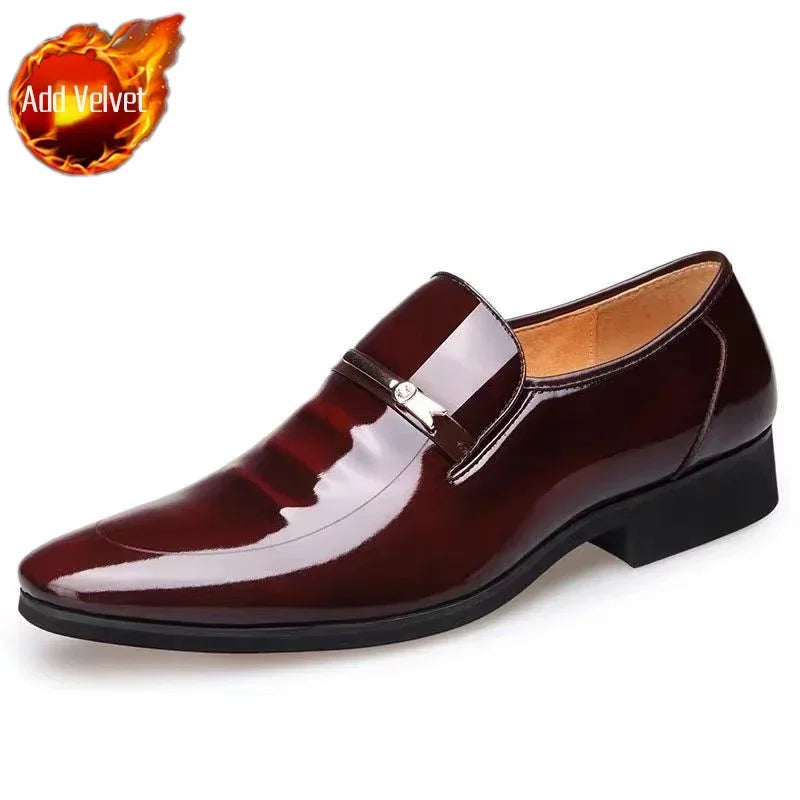 Dress Shoes Man Spring Autumn Official Casual Business Legitimate Leather Elegant Social Shoe for Men and Classic Gentleman 39