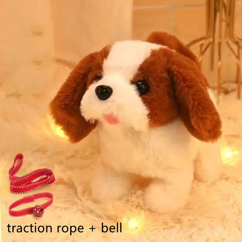 Baby Toy Dogs That Walks and Barks Tail Wagging Plush Interactive Electronic Pets Puppy Montessori Toys for Girls Toddlers Kids