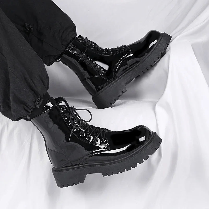 Combat Boots for Men Dress Boot Safety Shoes Mens Cowboy Boots Military Tactical Winter Autumn Men's Shoes Deals Casual Sneakers