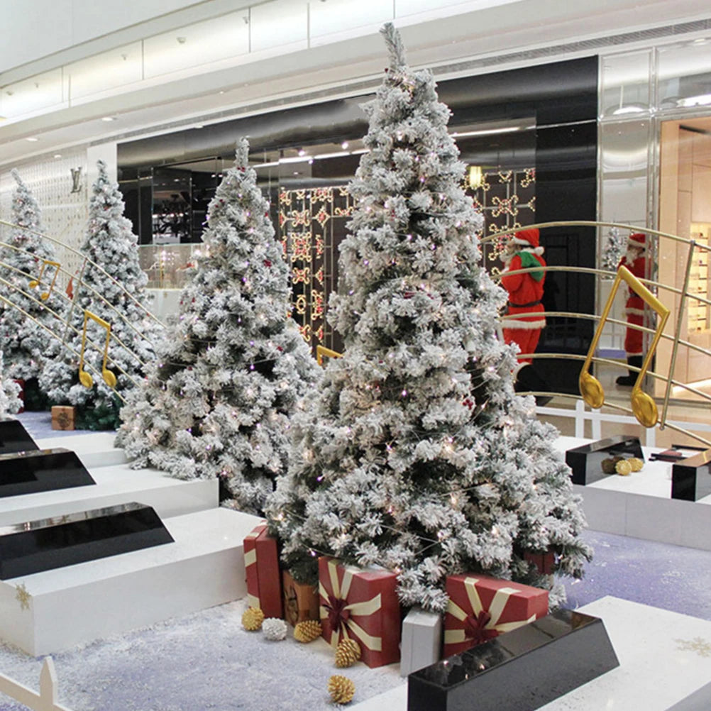 60cm70T White Xmas Tree Artificial Christmas Tree Flocking Snow Home Decor Festival Tree Christmas Supply Holiday nament